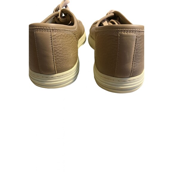 Gucci Men’s Leather Sneakers 295295 Tan Khaki Shoes US 9 EU 43 Made in Italy - Picture 4 of 8